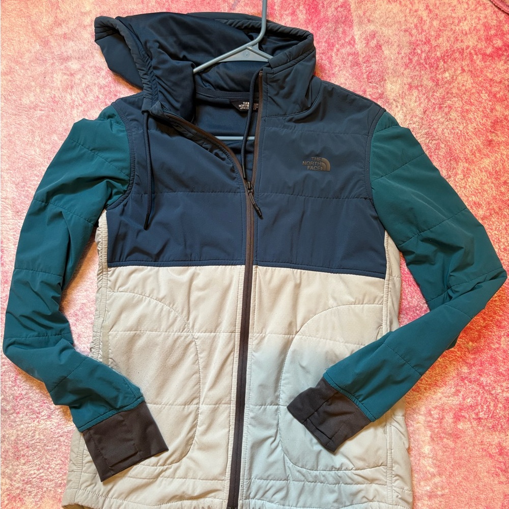 The North Face x Betabrand Blue and Gray Hoodie